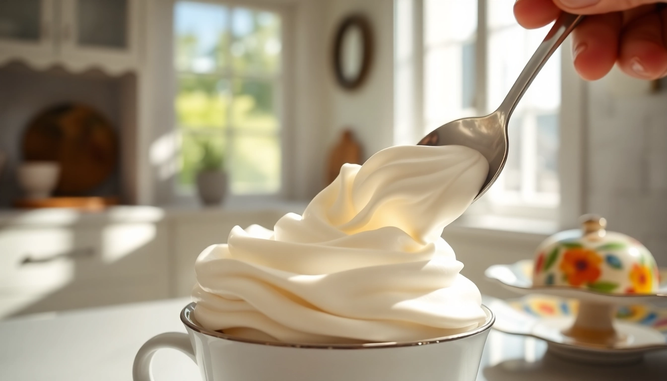 Dispense whipped cream charger Singapore with a vibrant dessert plated in a sunny kitchen.