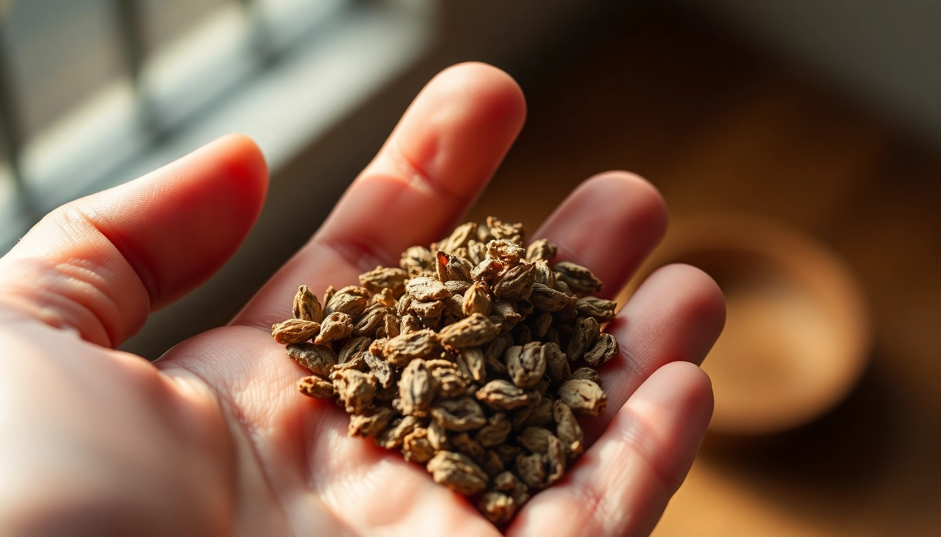 Tobacco replacement products in a hand, showcasing their natural alternatives for smoking cessation.