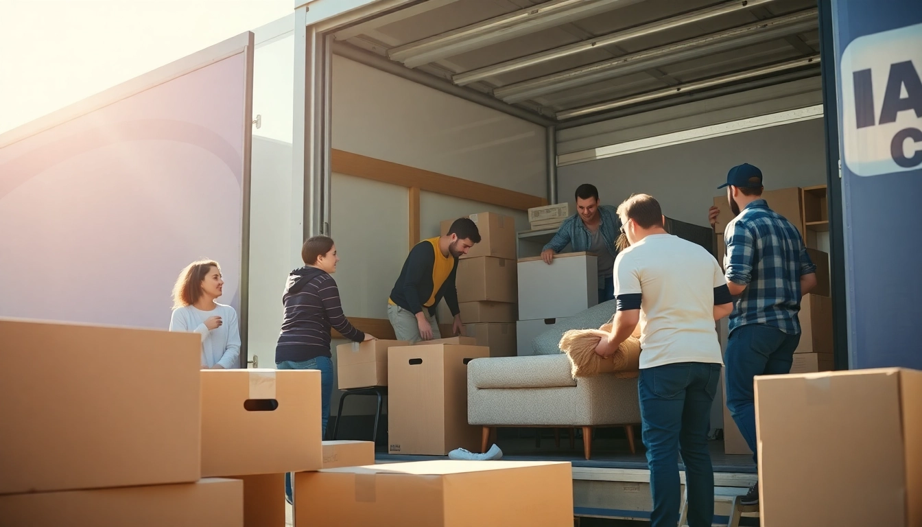 Umzug Fürth: Professional movers from Sturm Relocations carefully loading furniture during a relocation.