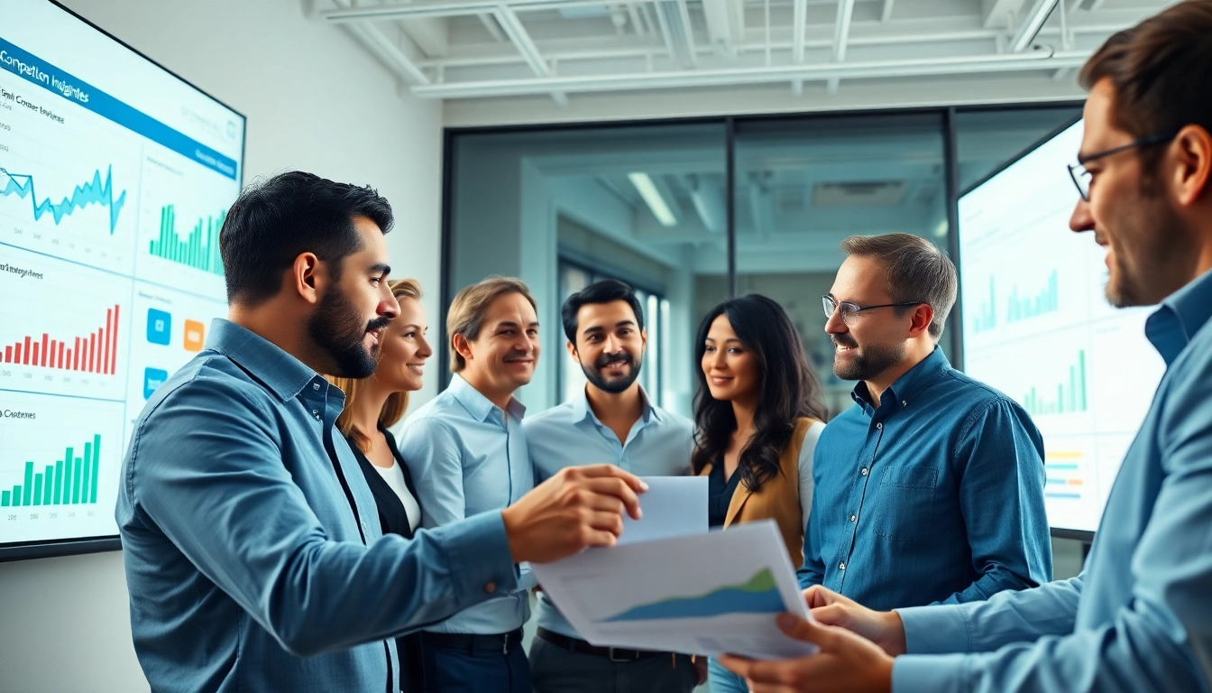 Find competitor customers through a diverse team collaboration analyzing insights and reports.