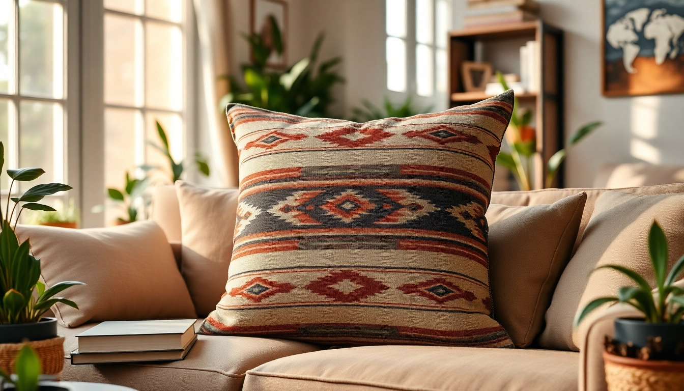 Add a vibrant touch with authentic African mudcloth cushions from https://labboho.com/collections/mudclothcushions, featured in a cozy setting.