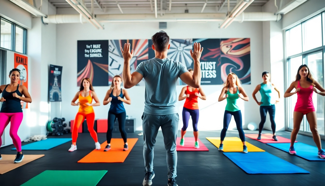 Join an energized group workout at the best gym near me, led by a professional fitness coach.