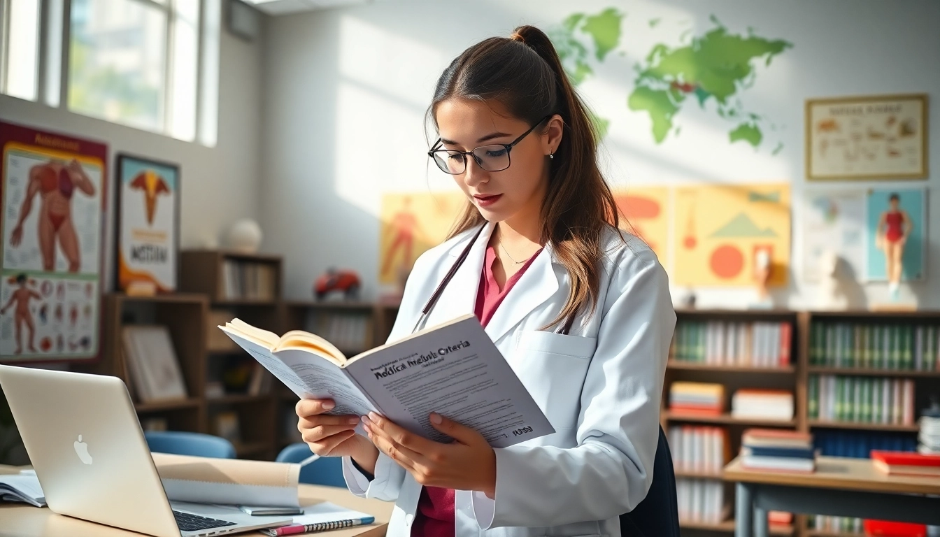 Medizinstudium ohne NC: Studentin fokussiert auf medizinische Studienoptionen ohne Numerus Clausus.