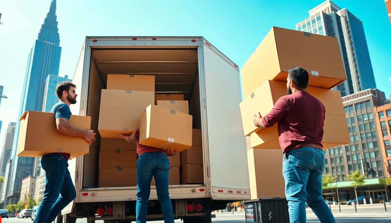 Hiring cheap movers NYC to efficiently transport boxes during a city move.