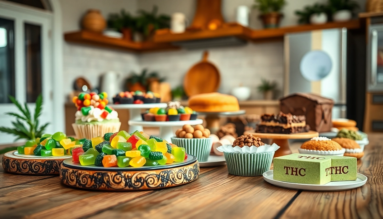 Delicious selection of THC-infused treats showcasing how to order thc edibles easily online.