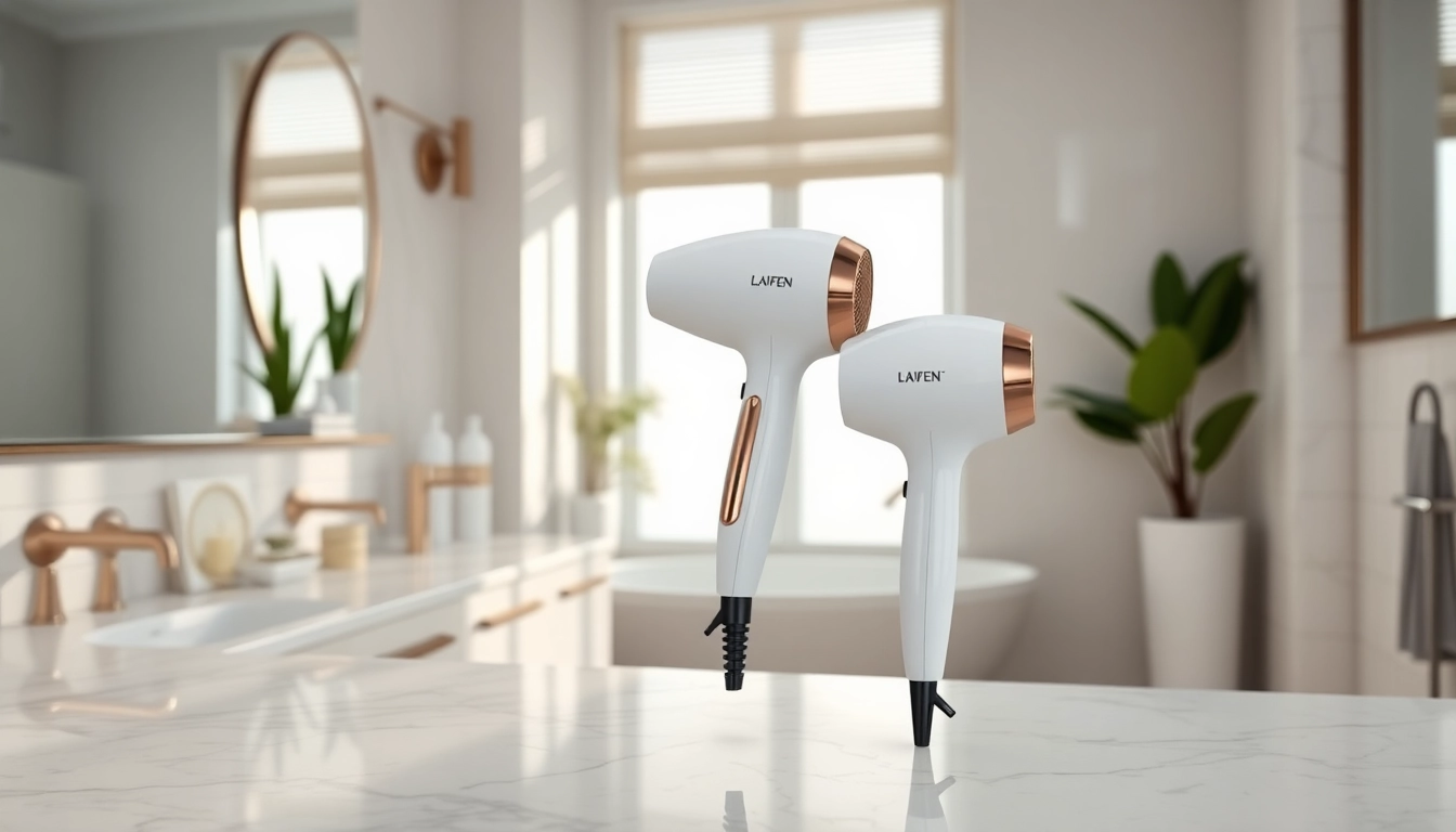Experience the Laifen hair dryer Canada in a stylish bathroom; sleek, premium design.