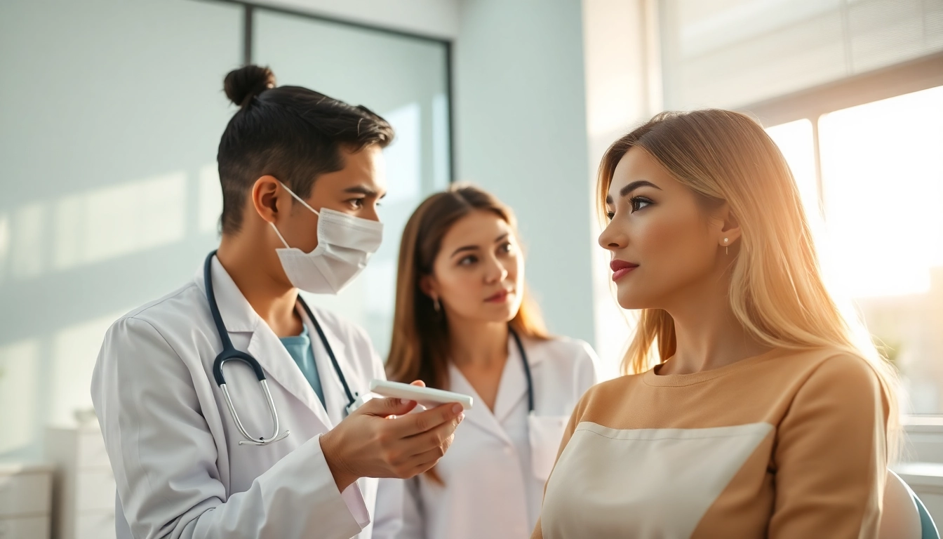 Explore lip implants through a professional consultation highlighting personalized beauty options.