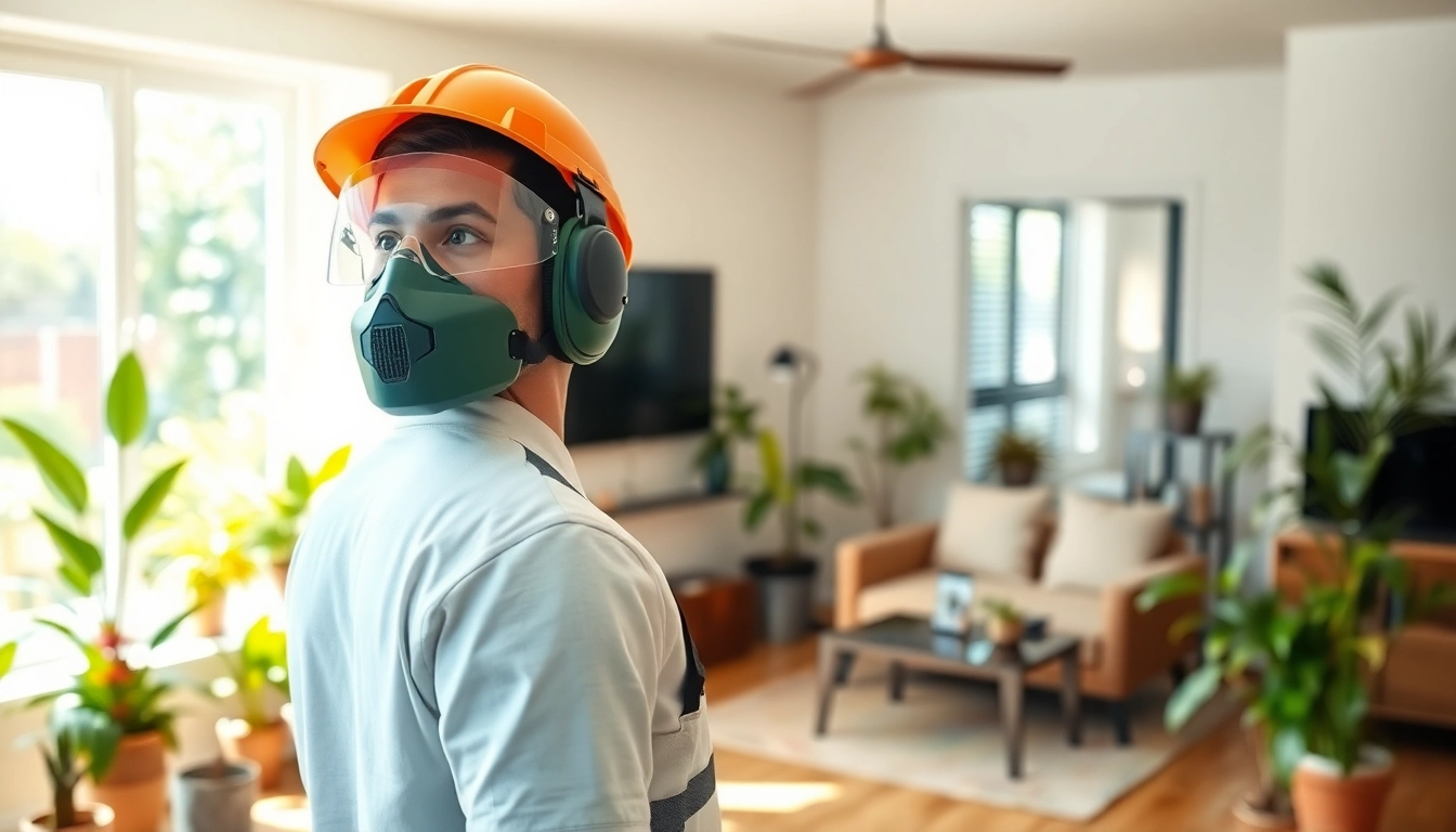 Pest control Sydney technician examining a home for pest issues, ensuring pest-free environments.