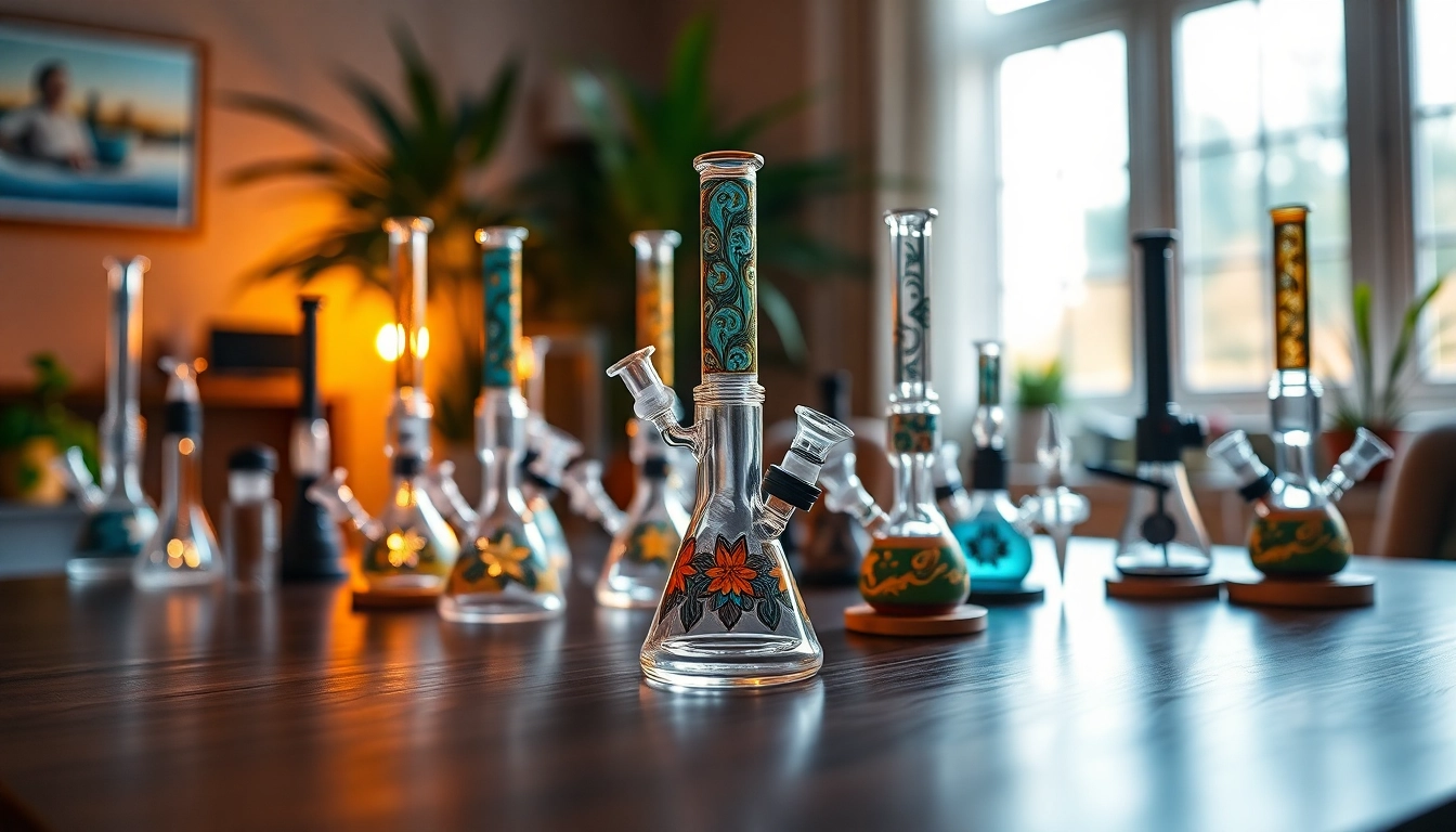 Showcase of stunning dab rigs highlighting intricate designs and vibrant colors.