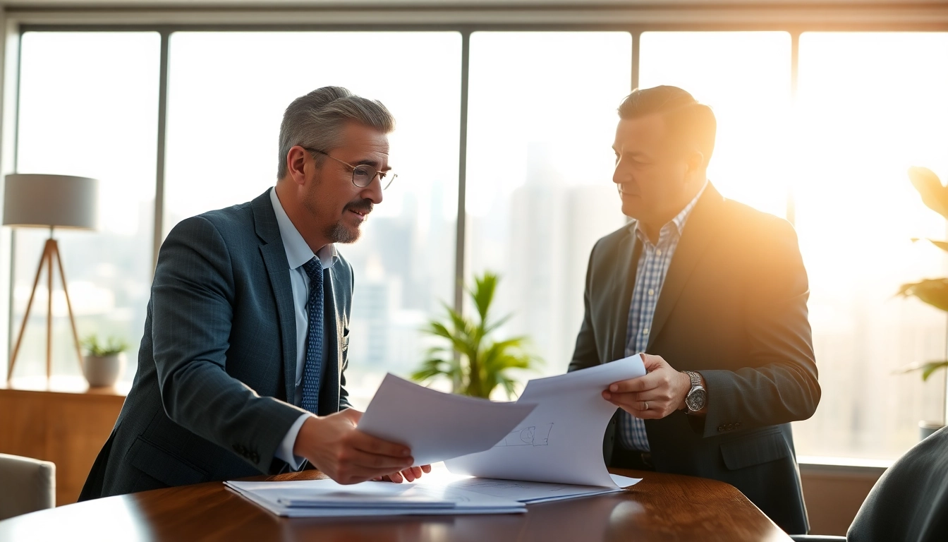 Public Adjuster Near Me guiding a homeowner through the claims process in a modern office