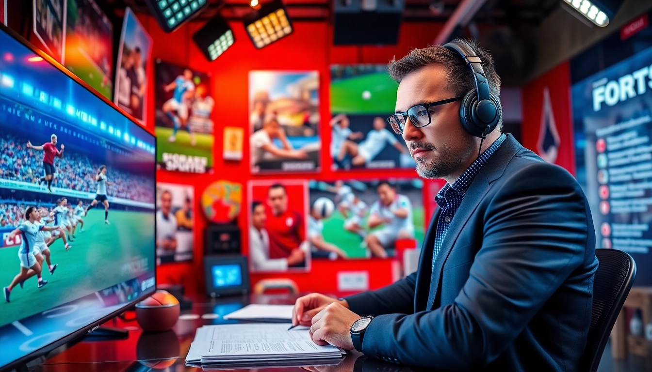 Captivating journalist covering sports news for dailysport.co.uk with vibrant visuals.