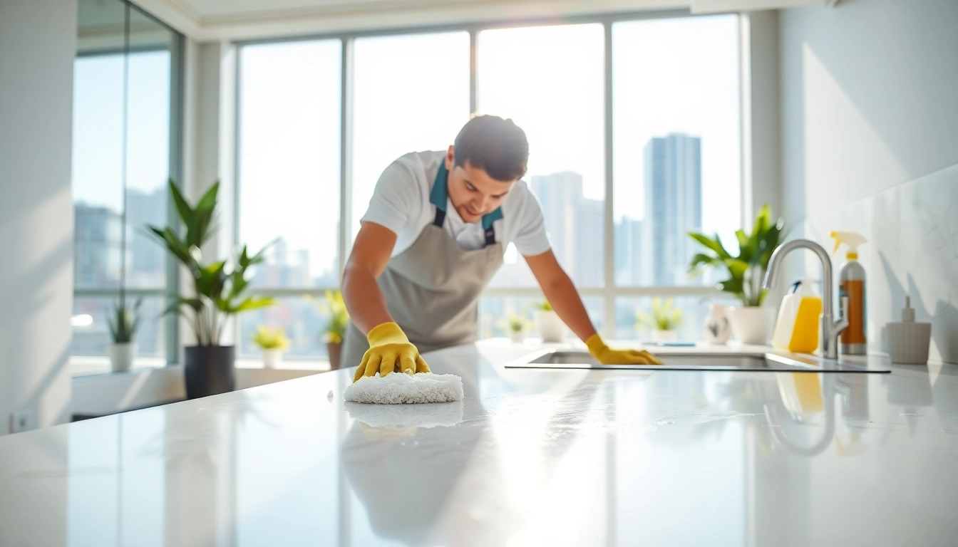 Experience bond cleaning brisbane through a professional crew revitalizing a modern apartment.