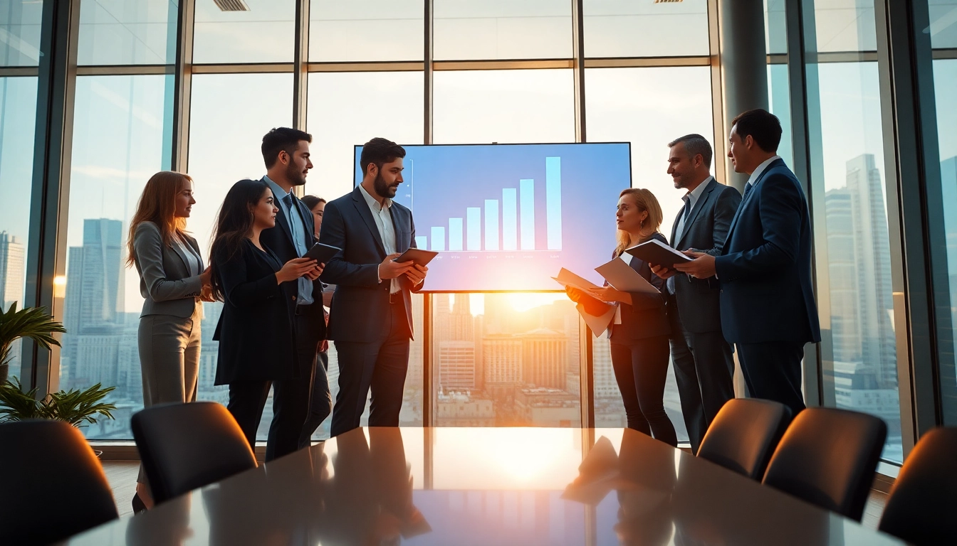 Boost how to scale business operations with a diverse team collaborating in a vibrant office.