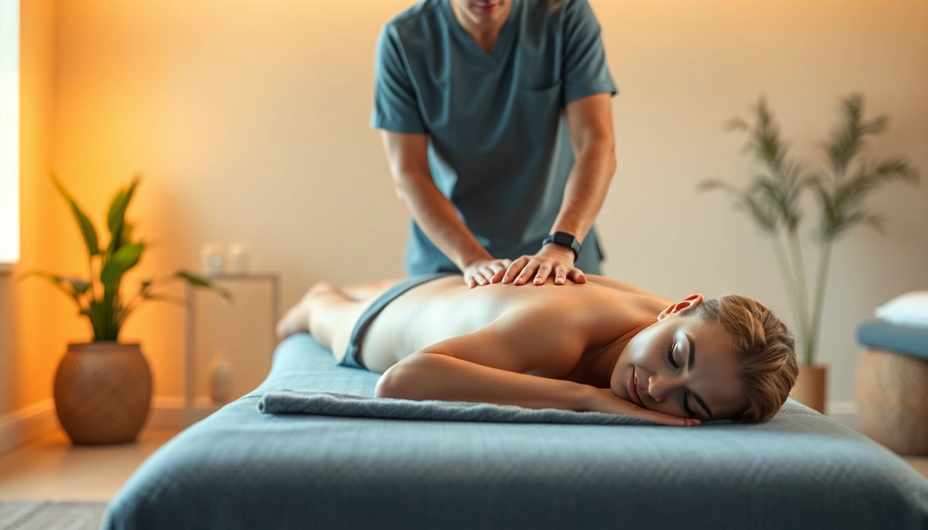 Experience deep tissue massage near me in a tranquil spa environment with a skilled therapist.