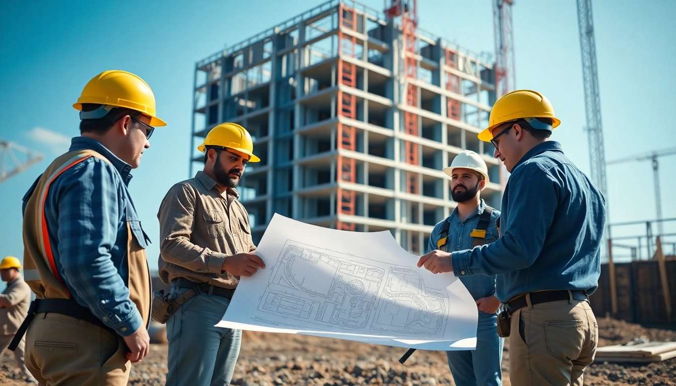 New Jersey Commercial General Contractor team collaborating on a construction project.