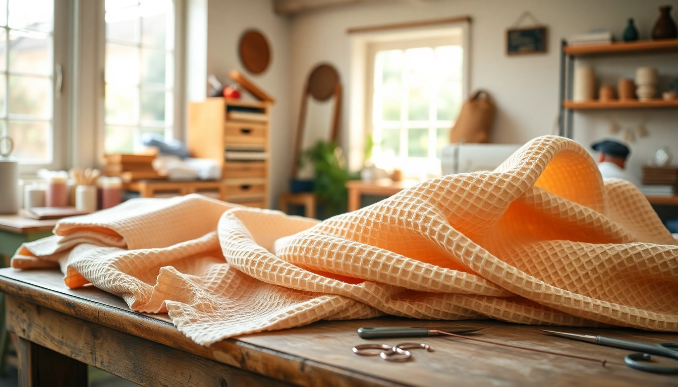 Creëer met Wafeldoek prachtige en zachte stoffen voor babyaccessoires en kleding.