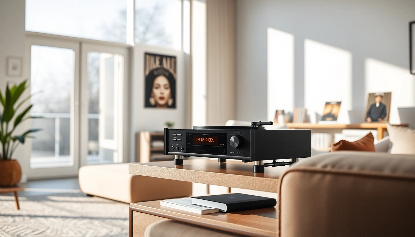 Engaging installation of https://hardwareplayer.com showcasing a stylish music player in a comfort-driven home.