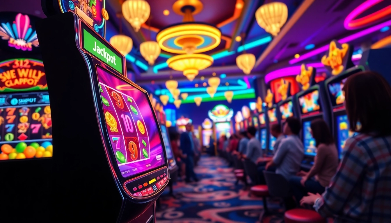 Experience the excitement of pgslot with vibrant slot machines and dynamic gaming atmosphere.