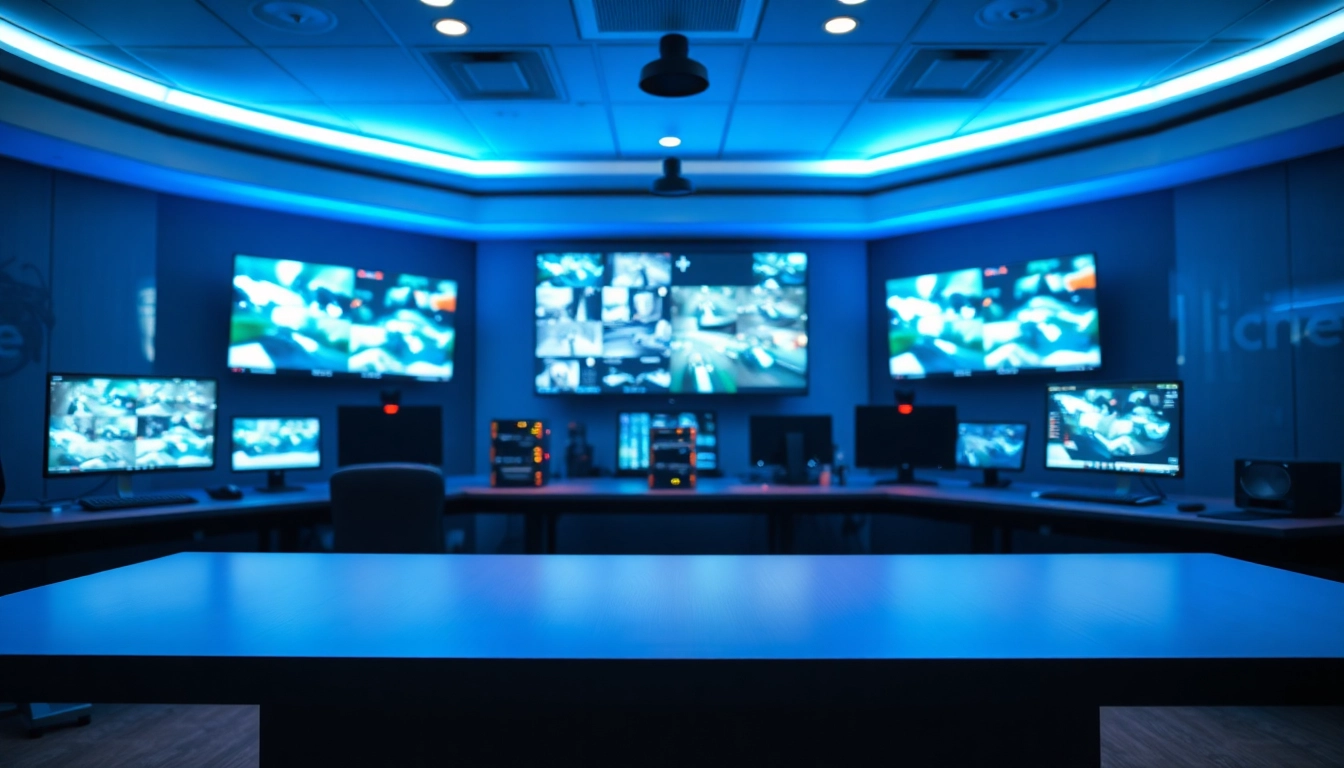 Enhance security with CCTV & Remote Monitoring featuring advanced technology in a professional setting.
