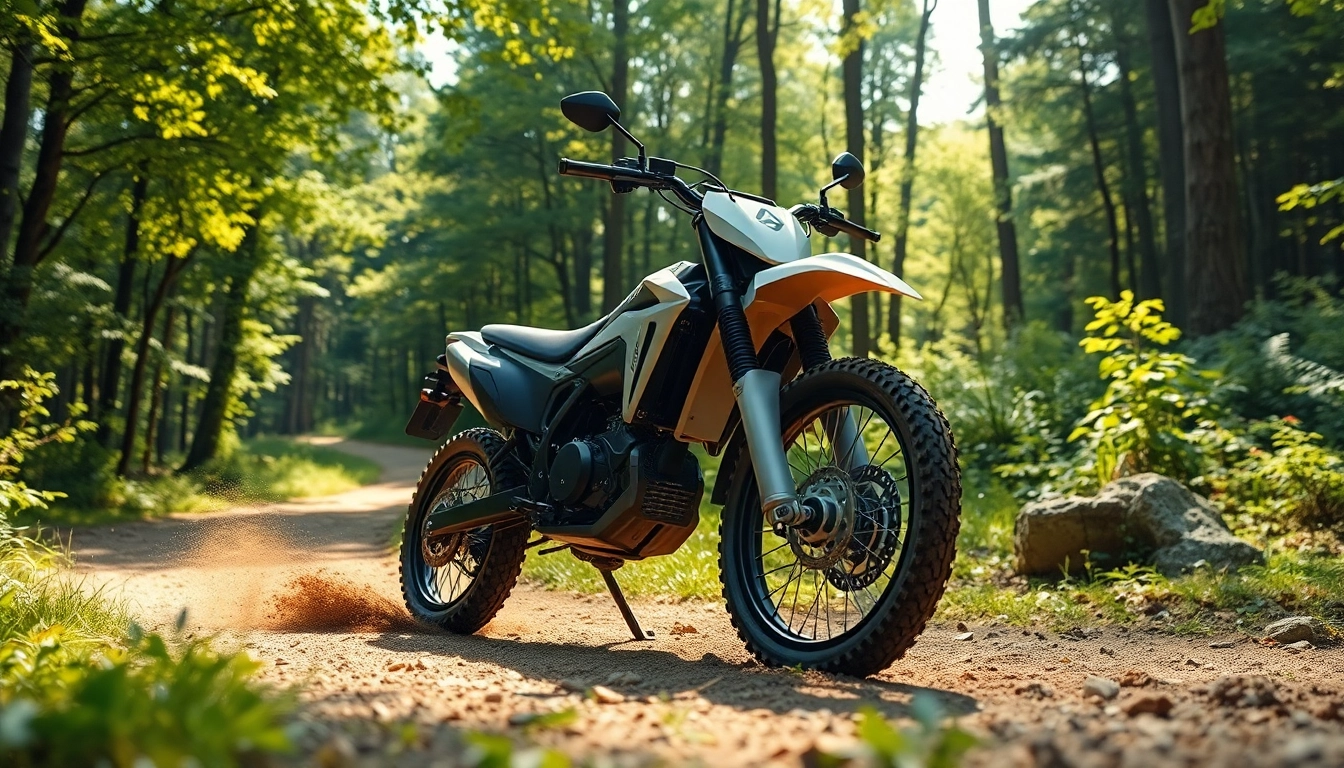 Ride the Altis Sigma MX, an electric dirt bike, on thrilling forest trails.