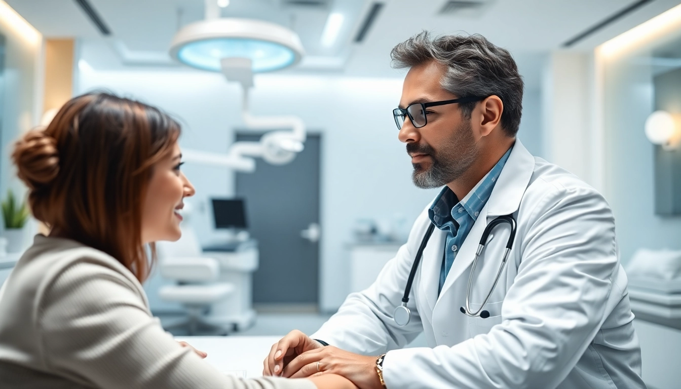 Concierge doctor Las Vegas engaging with a patient in a modern clinic.