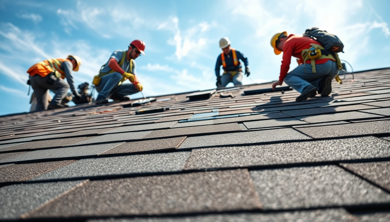 Roof repair Vancouver Wa showcasing a team engaging in detailed roofing work to ensure quality.