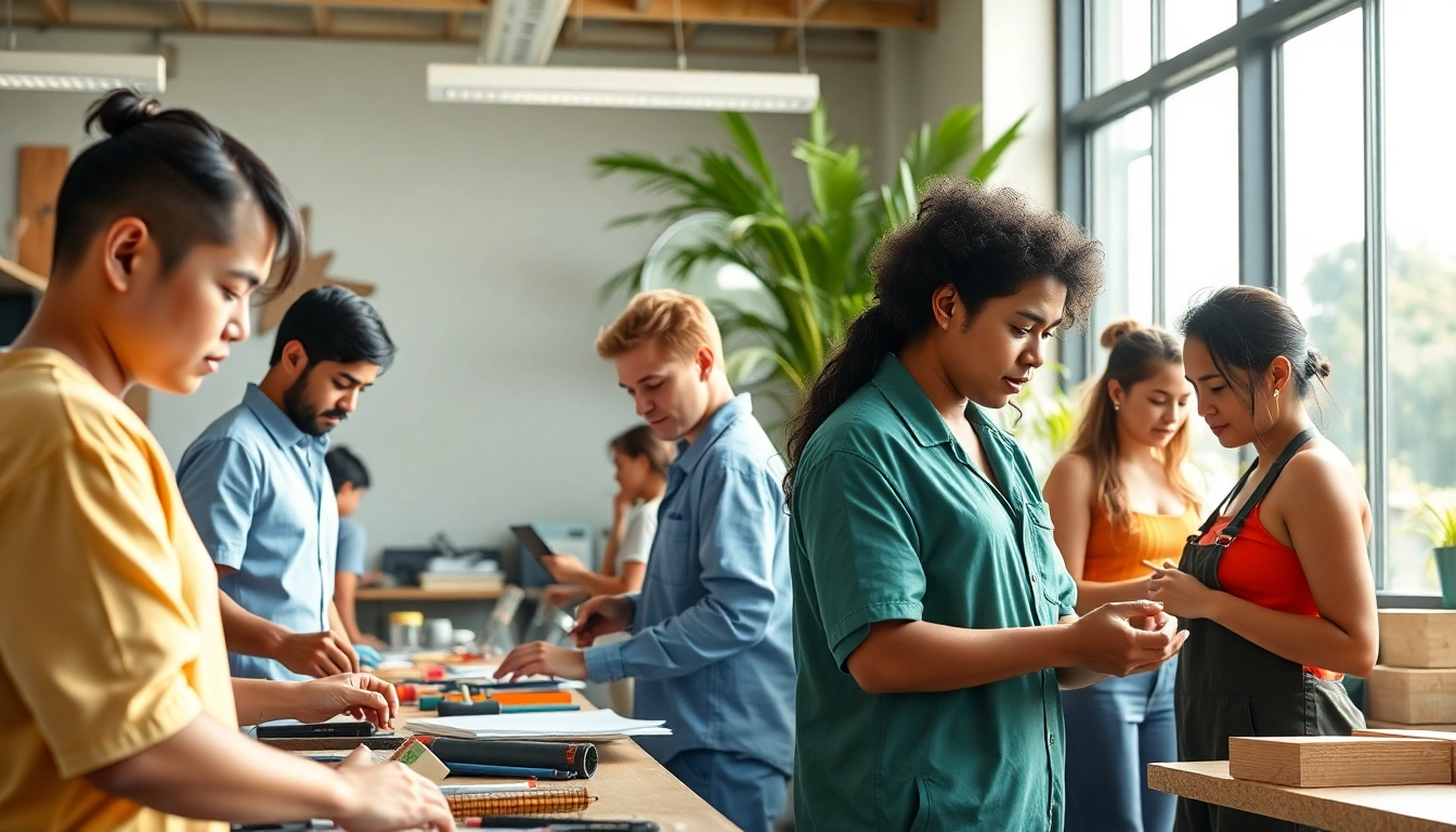Students learning at hawaii trade schools demonstrate teamwork and hands-on skills in a bright classroom.
