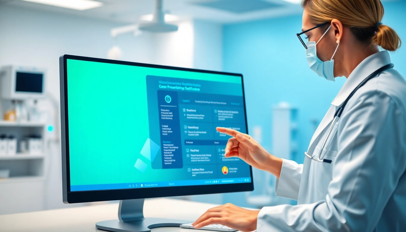 Access the best eprescribing software through a sleek interface in a professional healthcare setting.