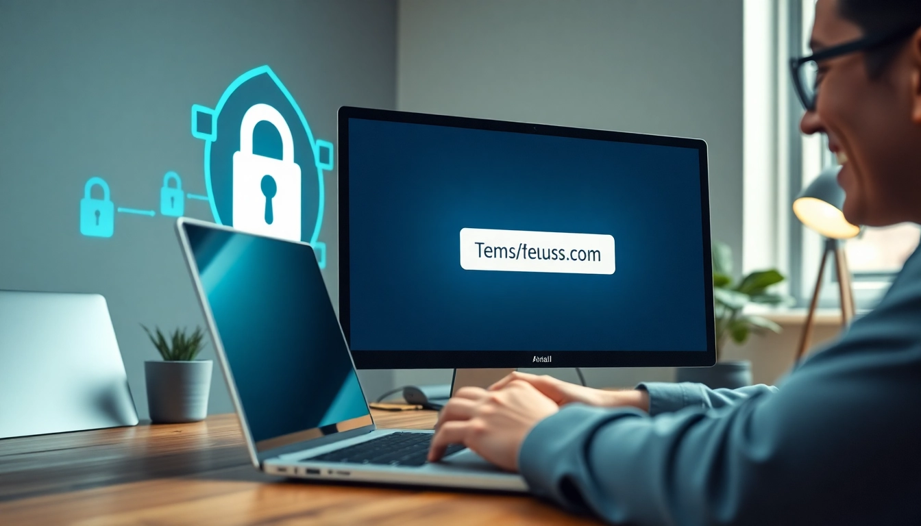 Generate a secure temp email address effortlessly on a computer screen with satisfied user.